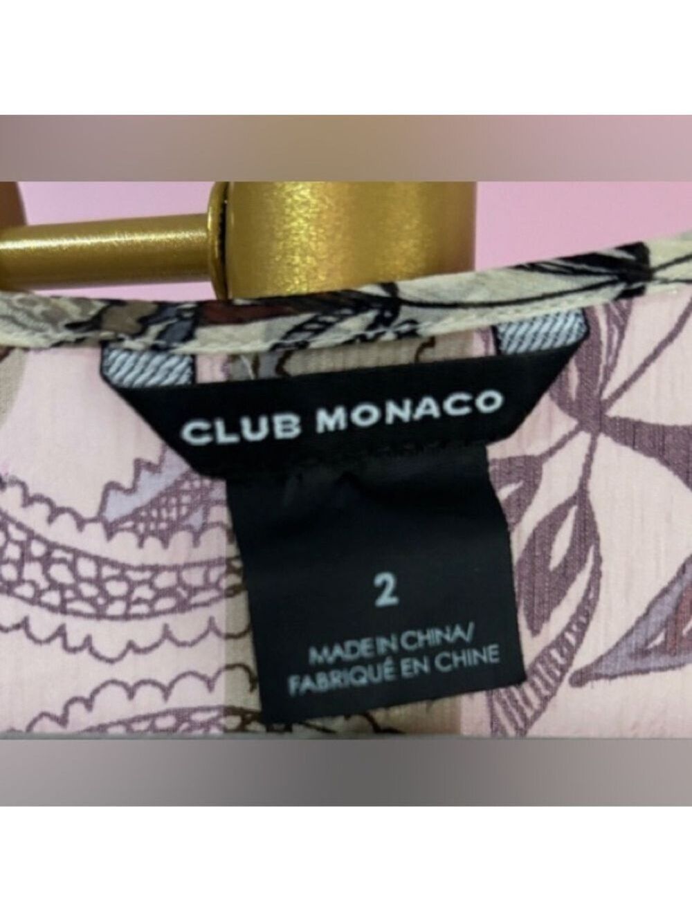 40. Club Monaco| Silk Paisley Print Dress. Small medium - Picture 3 of 14